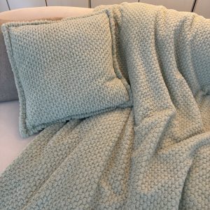 HUNDELIEBE WOUF SET Bettüberwurf / Decke und Kissen