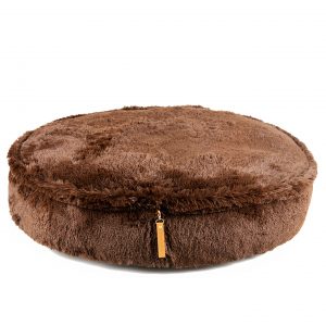 HUNDELIEBE WOUF POUF LANGHAAR SCHOKOBRAUN