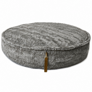 SALE . EINZELSTÜCK . GRÖßE M . HUNDELIEBE WOUF POUF ANIMAL GREY